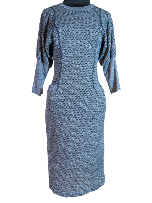Charmane Micro-Dot Knit Midi Dress