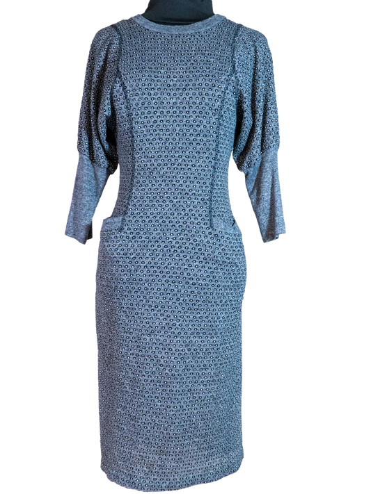 Charmane Micro-Dot Knit Midi Dress