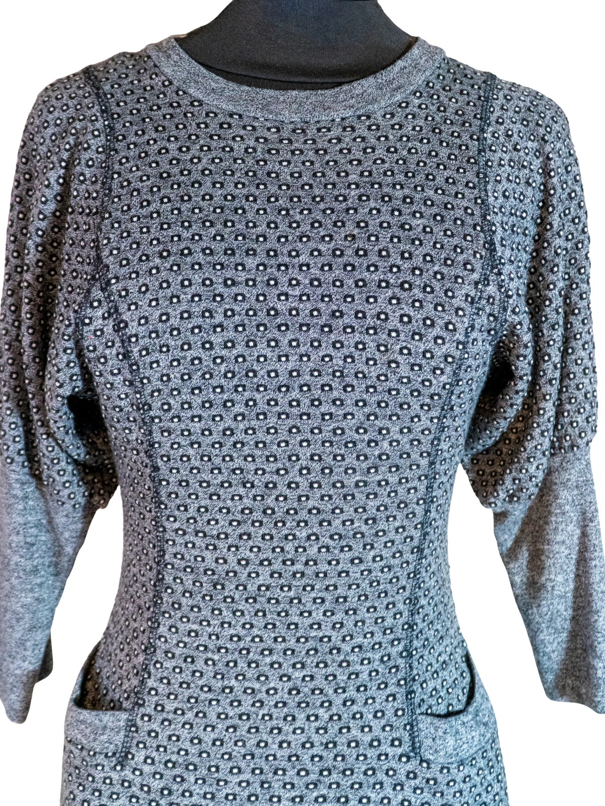 Charmane Micro-Dot Knit Midi Dress