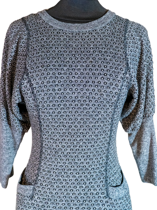 Charmane Micro-Dot Knit Midi Dress