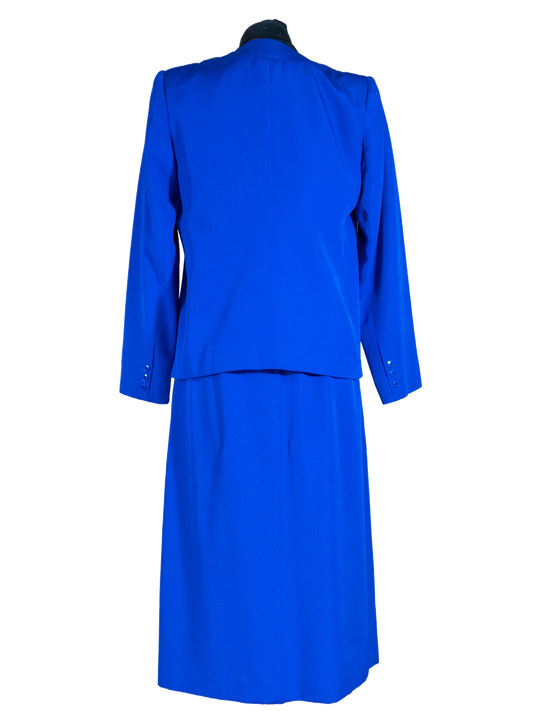 Cobalt Queen: Vintage Kay Warner Skirt Suit