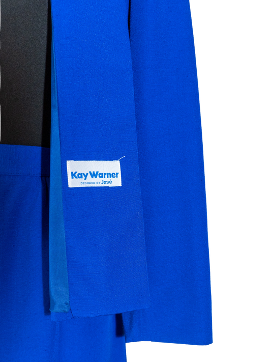 Cobalt Queen: Vintage Kay Warner Skirt Suit