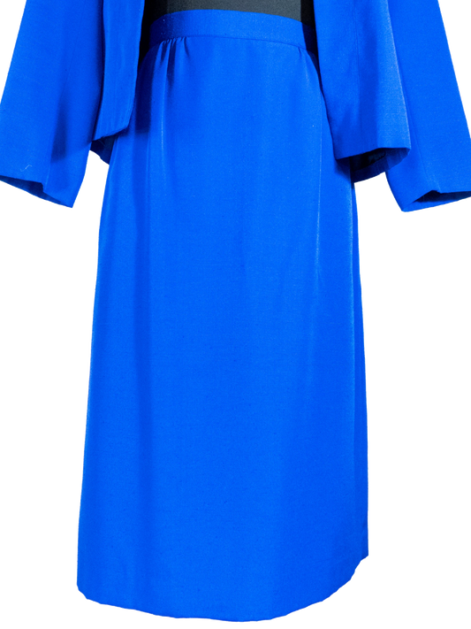 Cobalt Queen: Vintage Kay Warner Skirt Suit