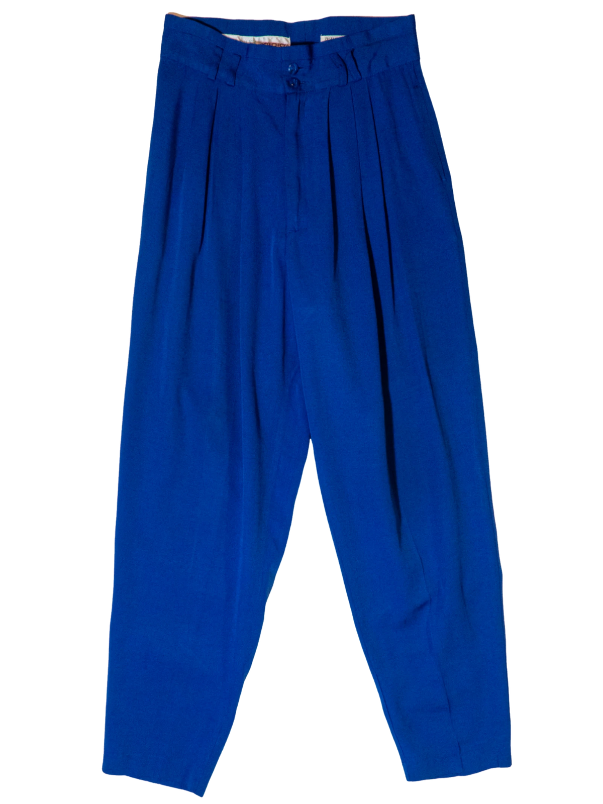 Electric Current: Cobalt Pleated Trousers by Policy