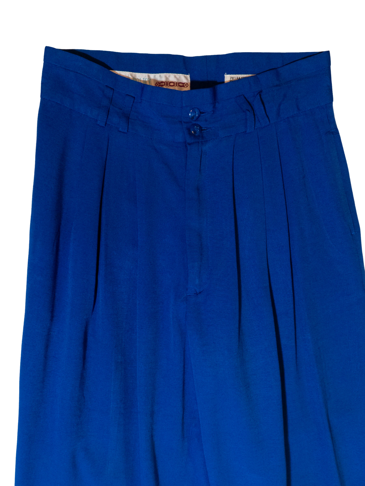 Electric Current: Cobalt Pleated Trousers by Policy