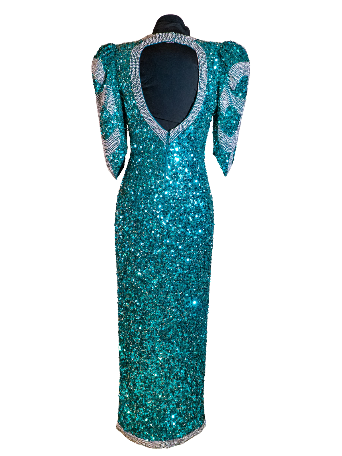 Emerald Siren: Beaded Teal Showstopper Gown