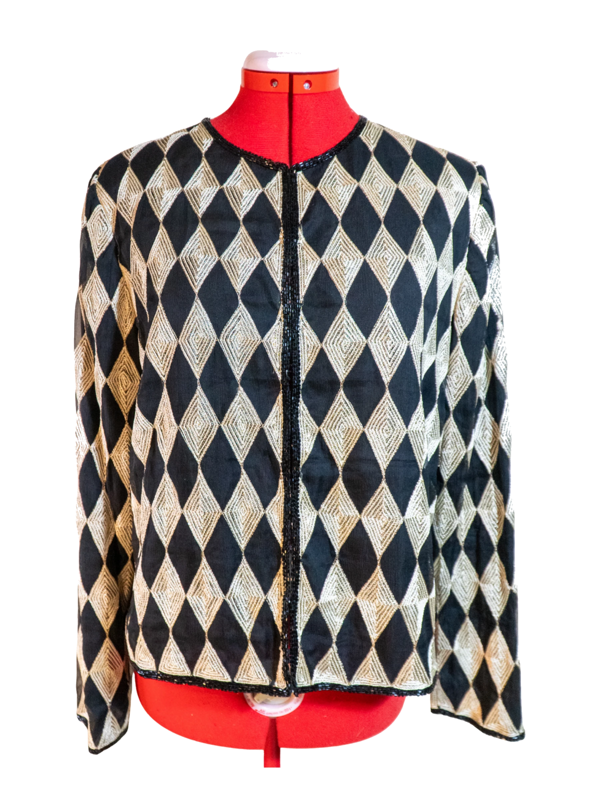 Harlequin: Laurence Kazar Beaded Silk Jacket
