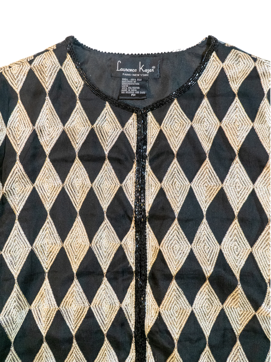 Harlequin: Laurence Kazar Beaded Silk Jacket