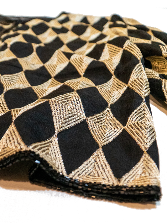 Harlequin: Laurence Kazar Beaded Silk Jacket
