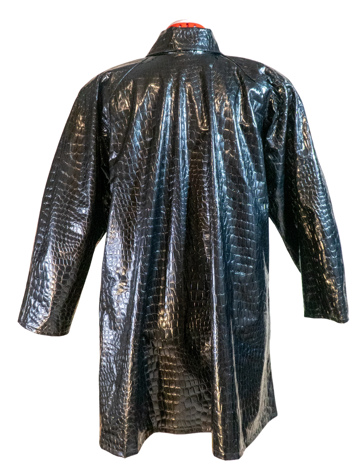 Loch Ness: Croc-Embossed Vinyl Coat