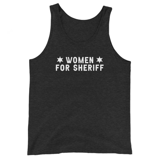 Faded Women for Sheriff Unisex Tank Top