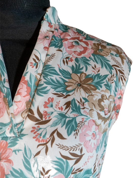 Painted Meadow: Sleeveless Floral Dress by Amy Deb