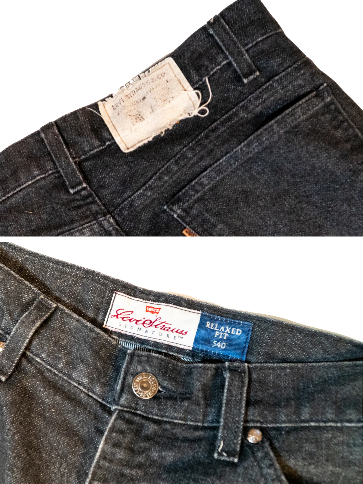 Silver Fade: Levi’s SilverTab 540 Relaxed Black Jeans