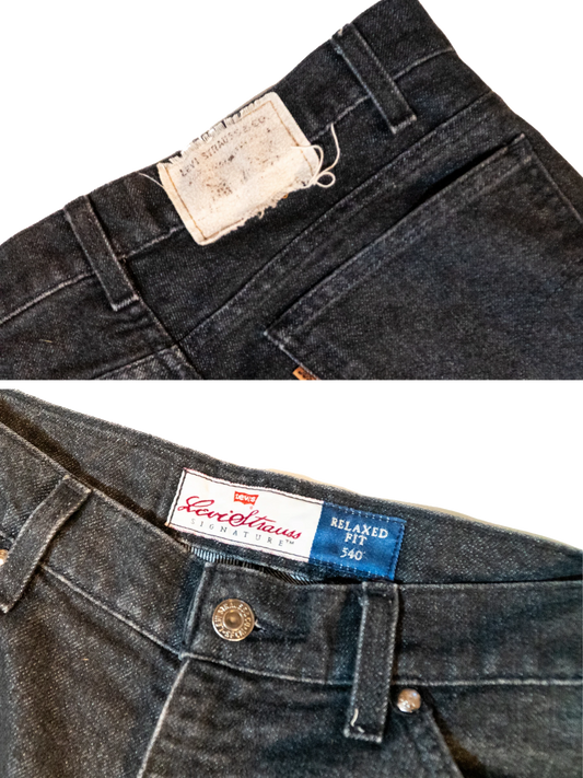Silver Fade: Levi’s SilverTab 540 Relaxed Black Jeans