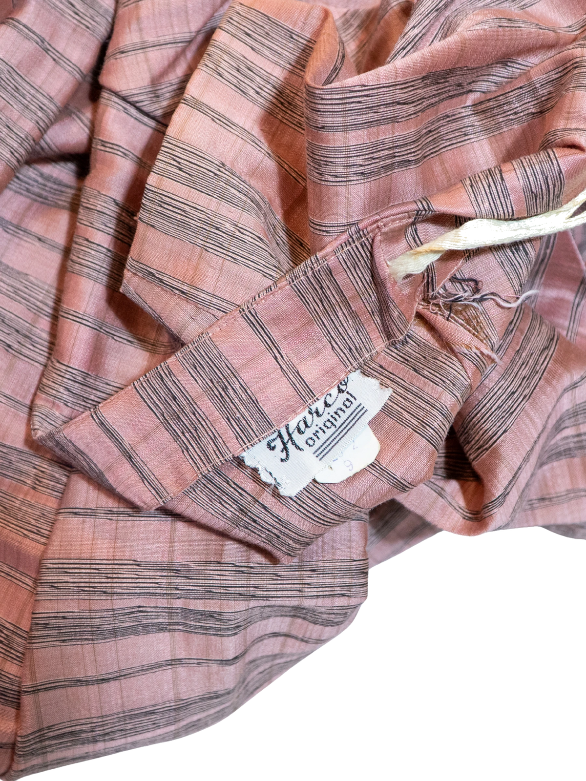 Soft & Pink: 1950s Striped Sheen Dress