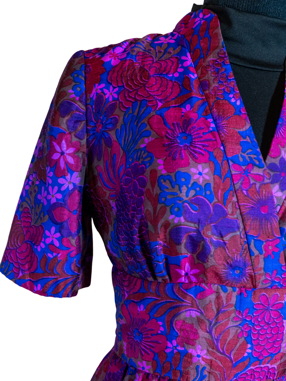 Vibrant Violet Silk Dress
