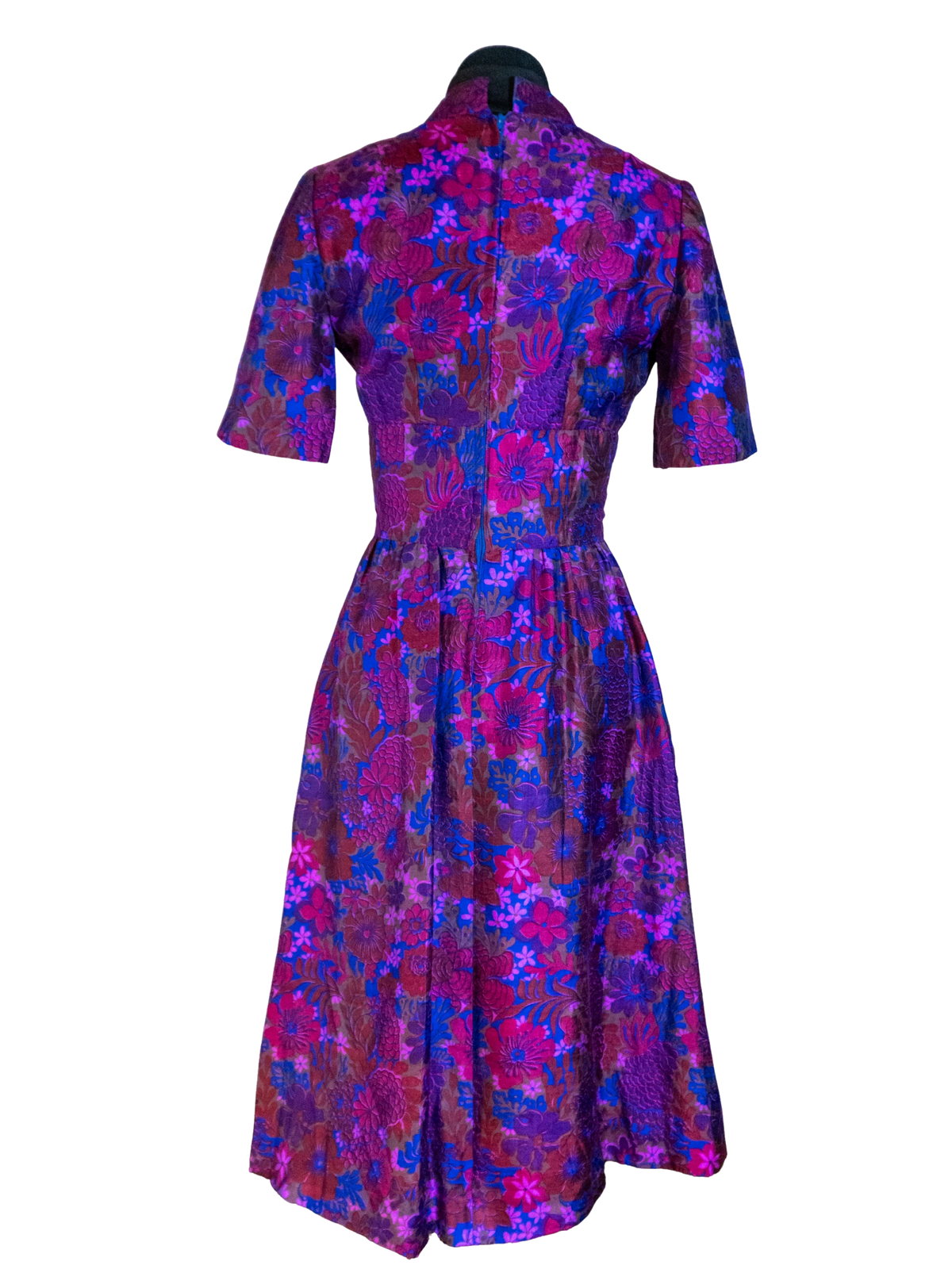 Vibrant Violet Silk Dress