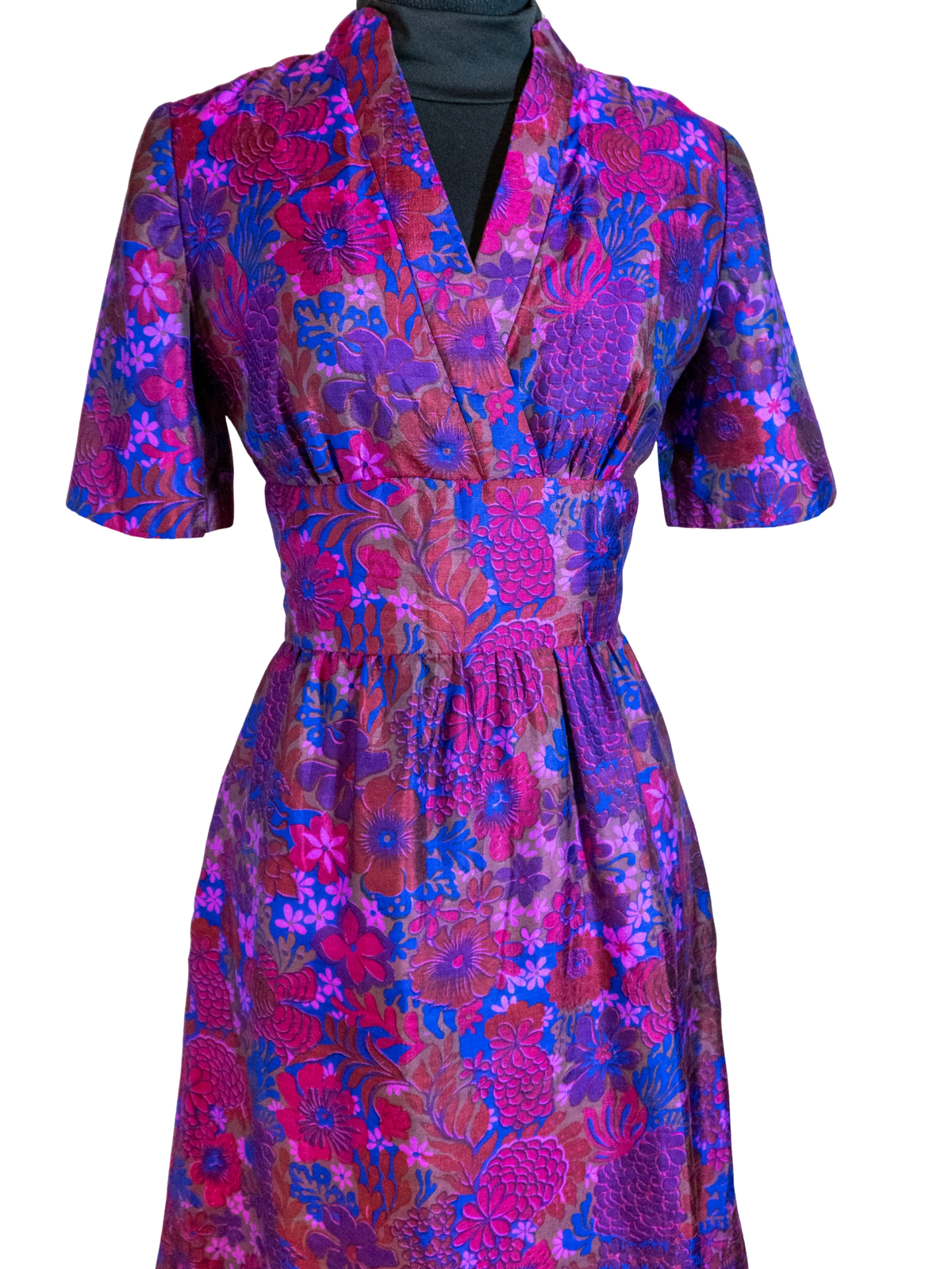 Vibrant Violet Silk Dress